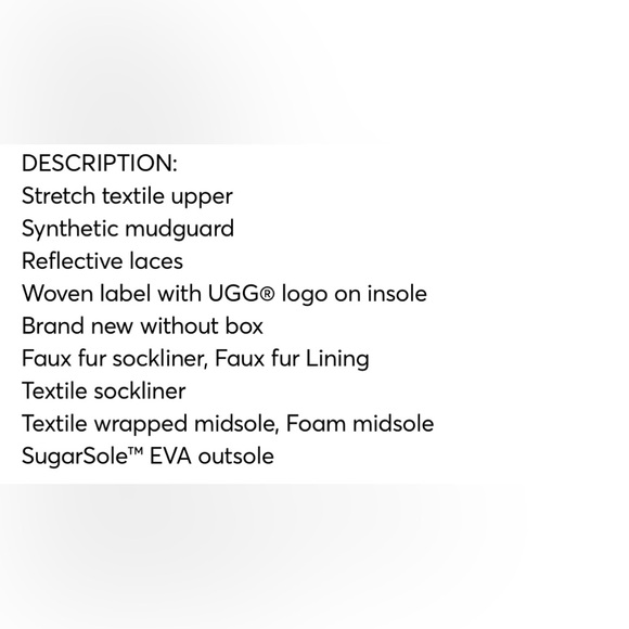 NWOB Ugg SZ 7 black/pink “Spaceslider” SEE MANUFACTURER’S DESCRIPTION IN PHOTOS - Picture 7 of 8